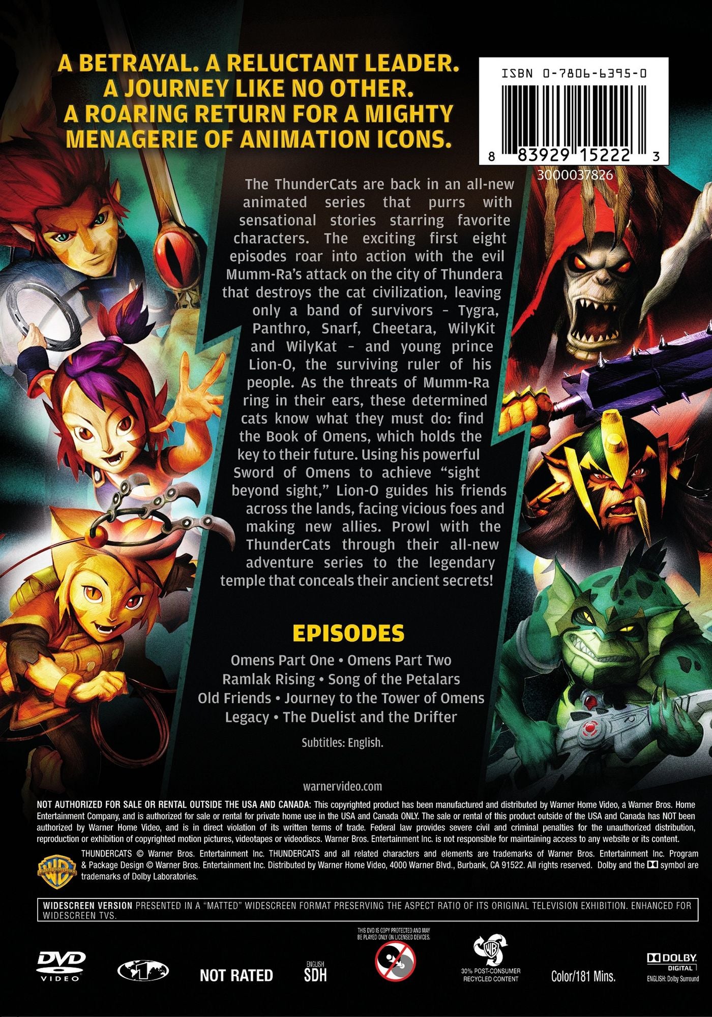 Thundercats: Season One - Book One [2 Discs]