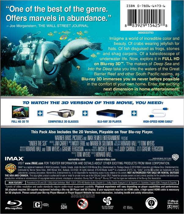 Under the Sea [3D] [Blu-ray]