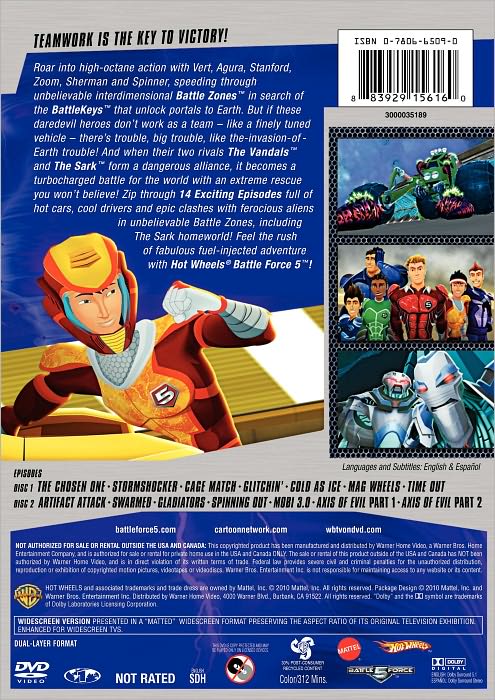 Hot Wheels: Battle Force 5 - Season 1, Part 2 [2 Discs]