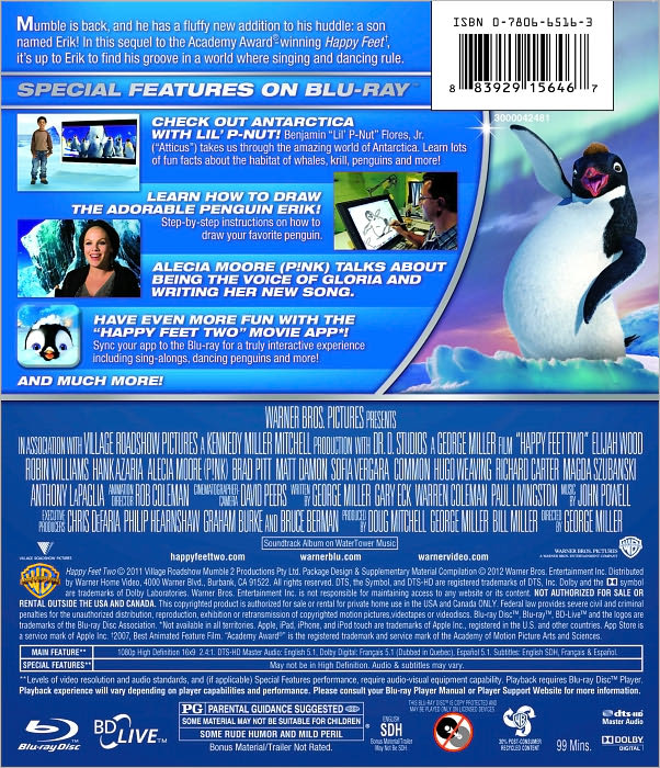 Happy Feet Two [3 Discs] [Includes Digital Copy] [Blu-ray/DVD]