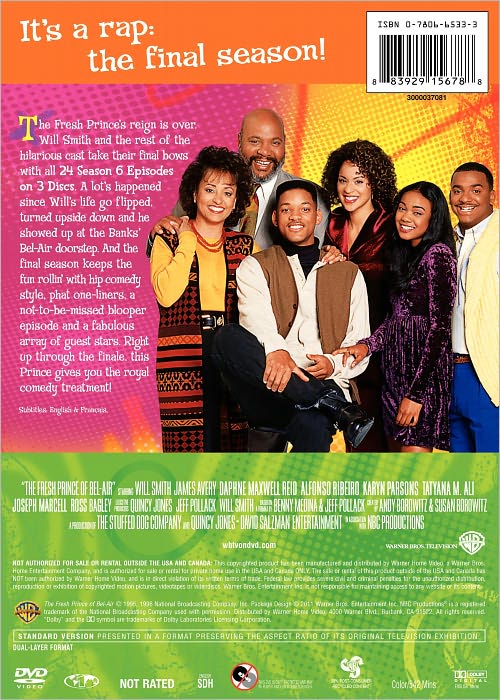The Fresh Prince of Bel-Air: The Complete Sixth Season [3 Discs]