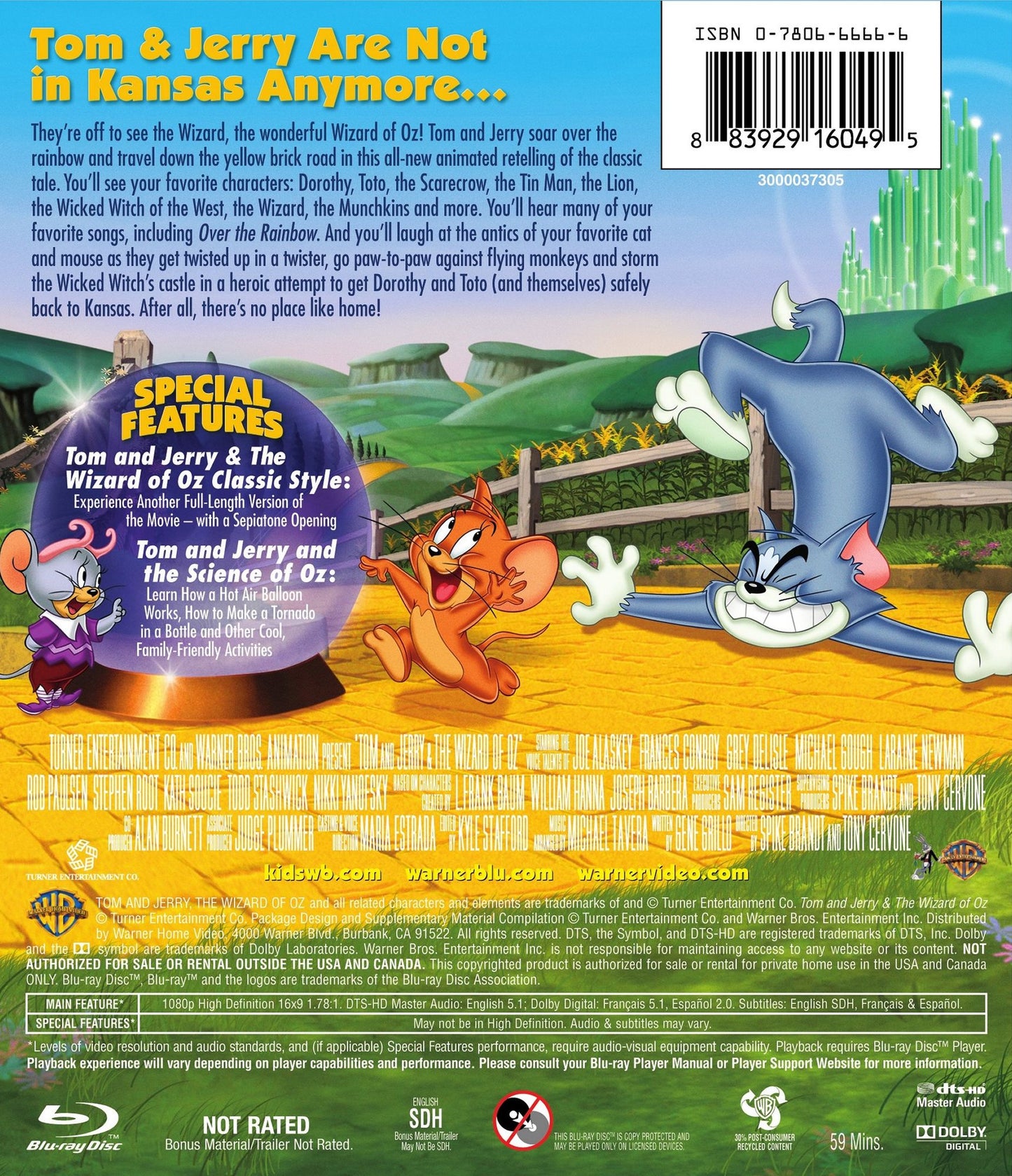 Tom and Jerry & The Wizard of Oz [2 Discs] [Blu-ray/DVD]