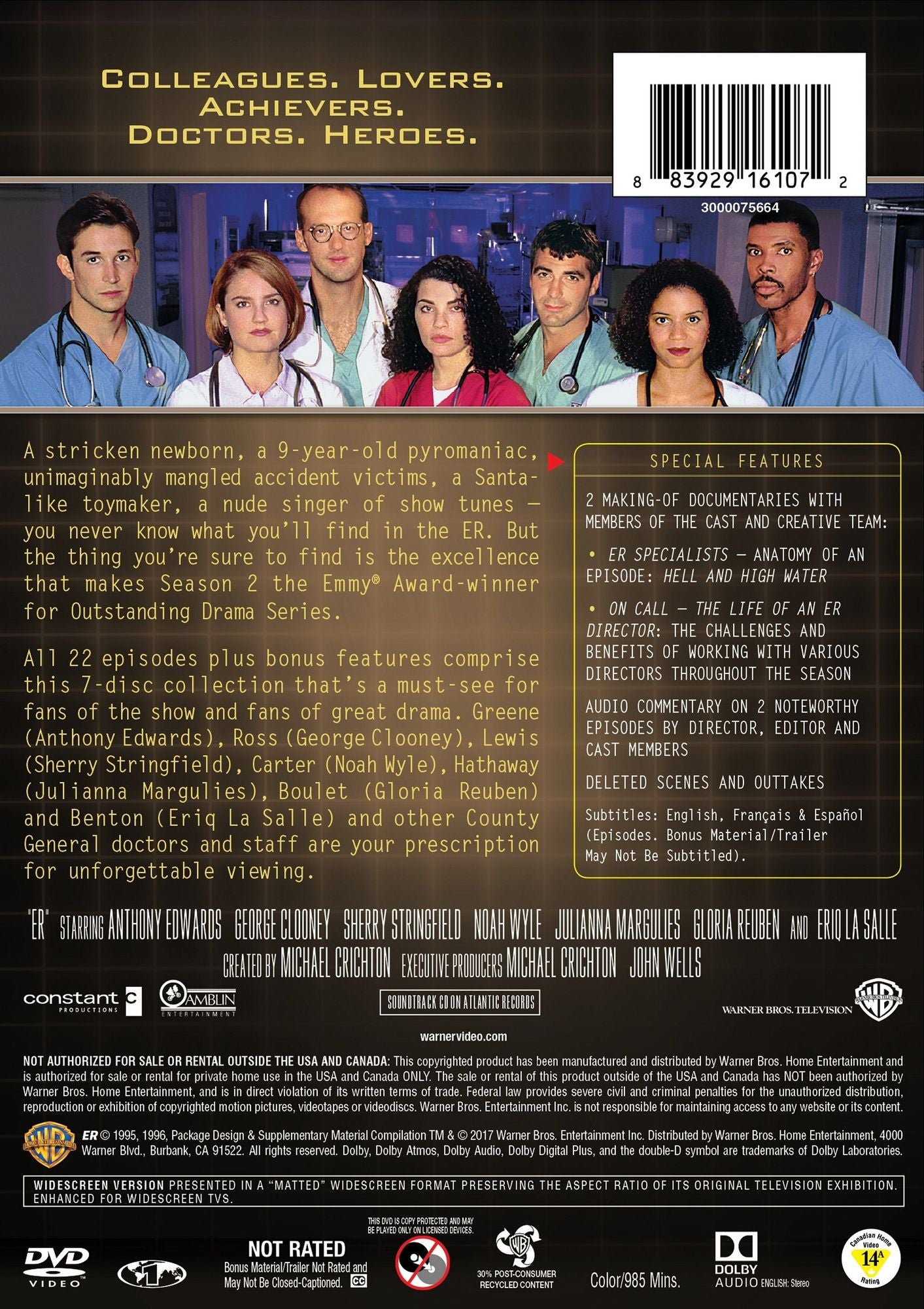 ER: The Complete Second Season [7 Discs]