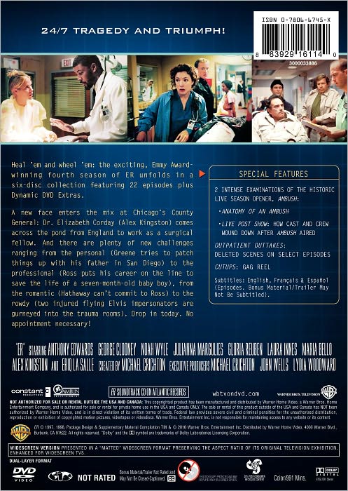 ER: The Complete Fourth Season [6 Discs]