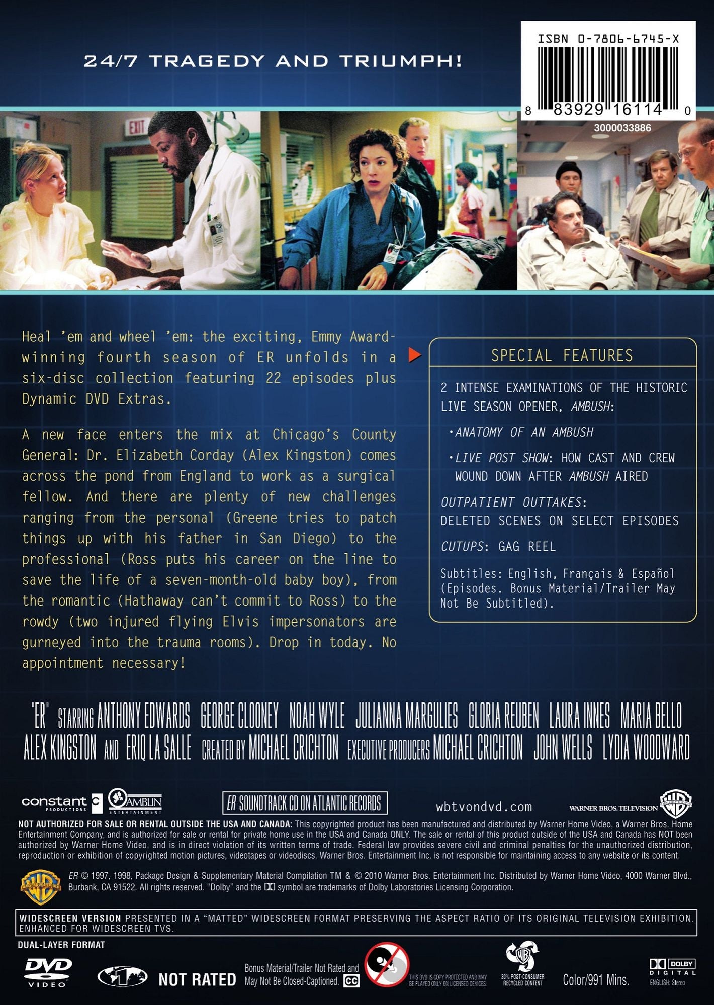 ER: The Complete Fourth Season [6 Discs]