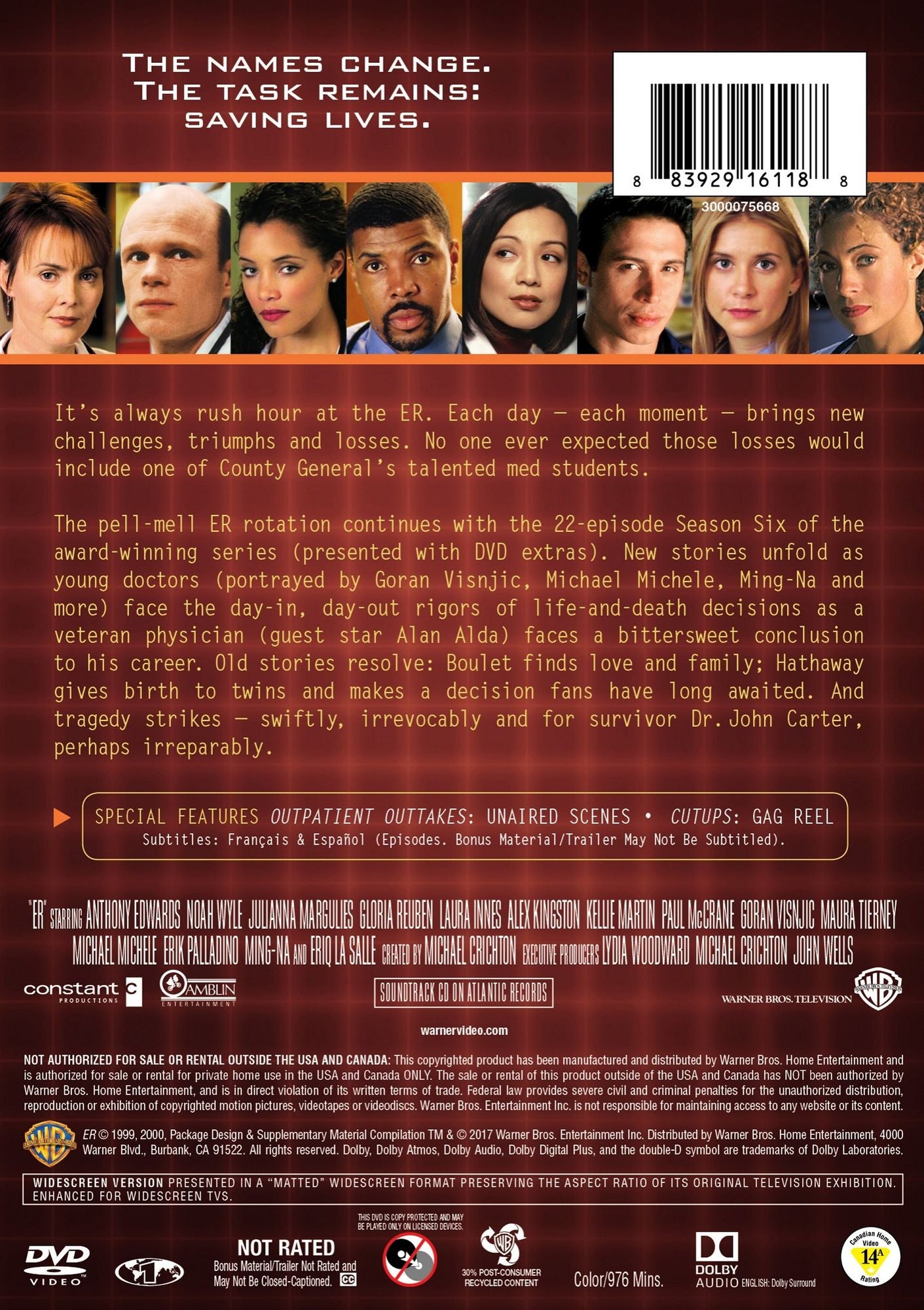 ER: The Complete Sixth Season [6 Discs]