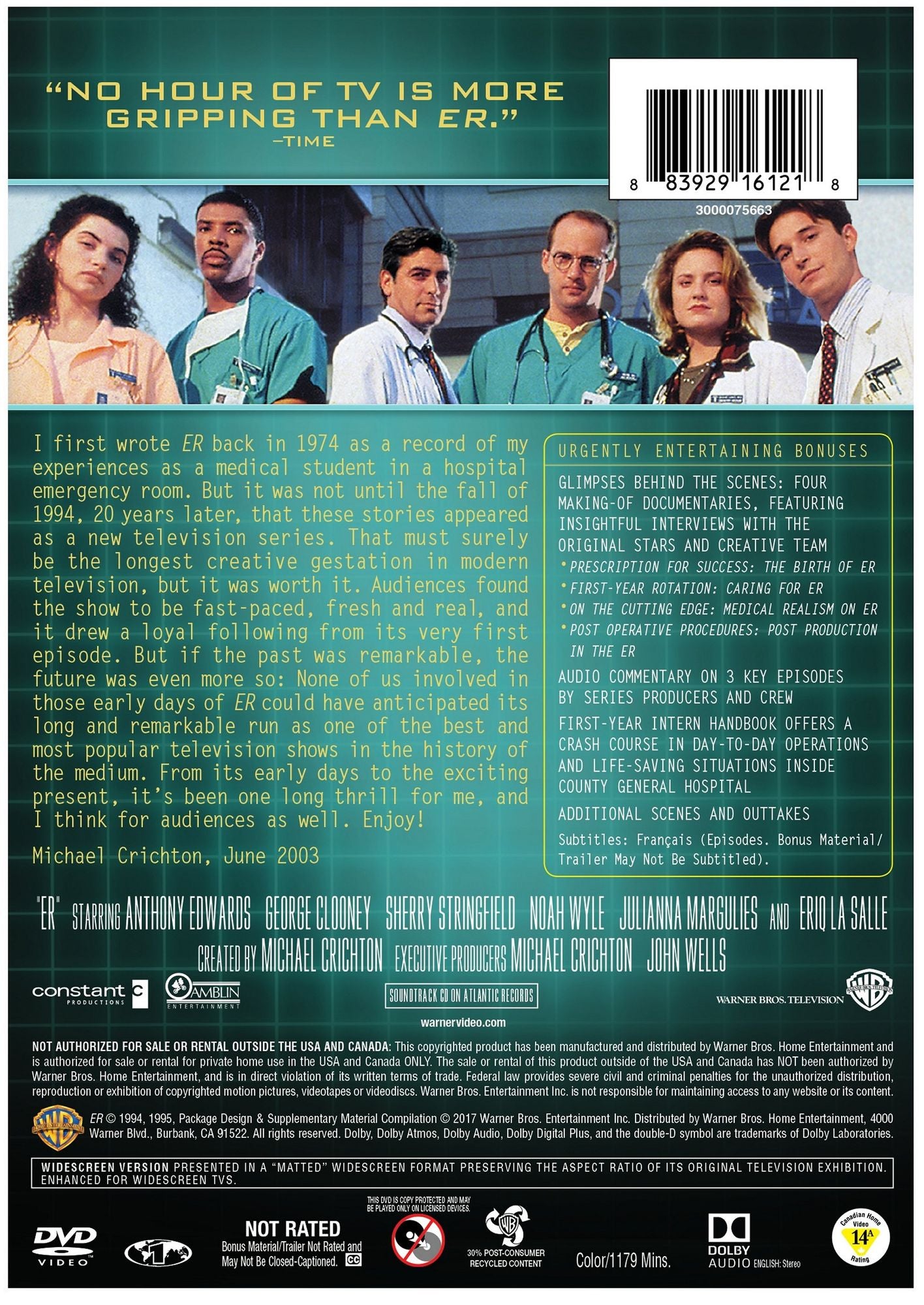 ER: The Complete First Season [7 Discs]