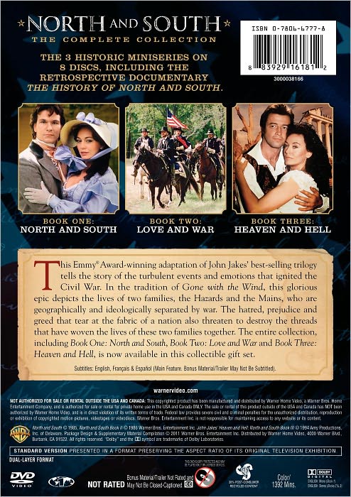 North and South: The Complete Collection - Books One, Two & Three [5 Discs]