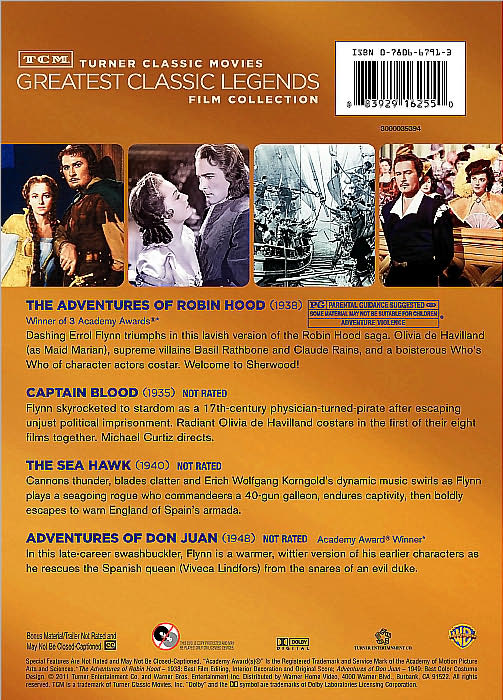 TCM Greatest Classic Legends Collection: Errol Flynn [2 Discs]