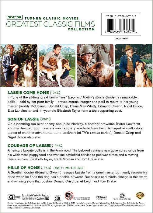 TCM Greatest Classic Films Collection: Lassie [2 Discs]