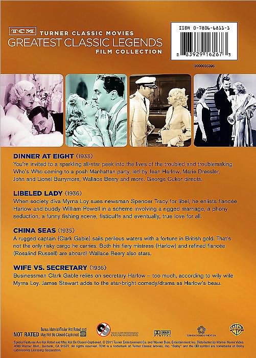 TCM Greatest Classic Legends Collection: Jean Harlow [2 Discs]