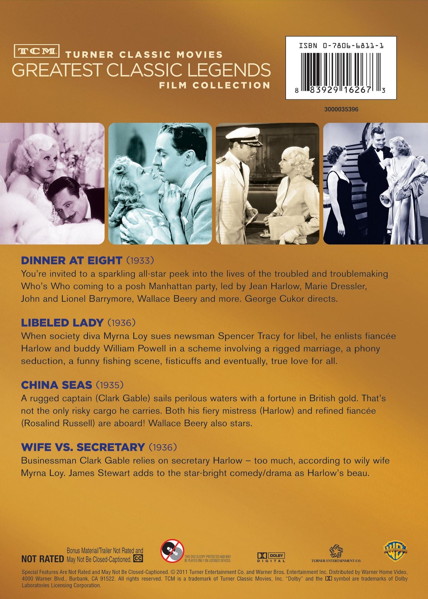 TCM Greatest Classic Legends Collection: Jean Harlow [2 Discs]