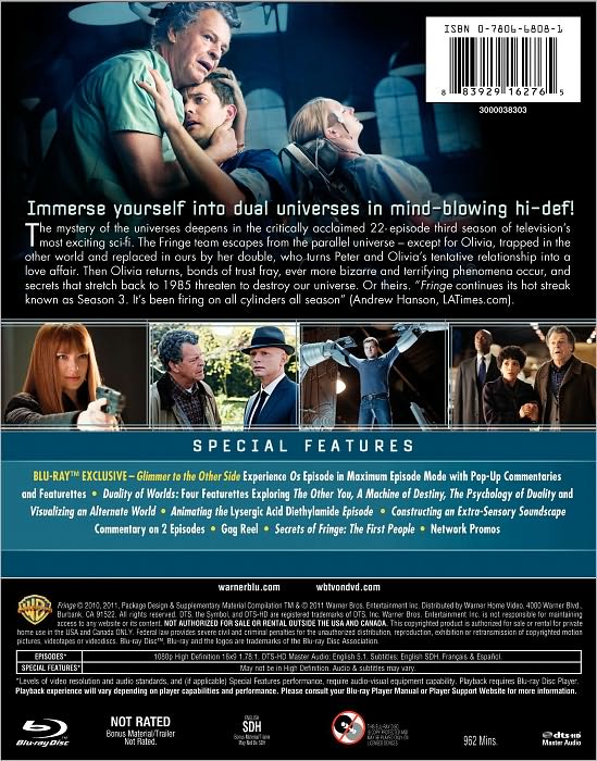 Fringe: The Complete Third Season [4 Discs] [Blu-ray]