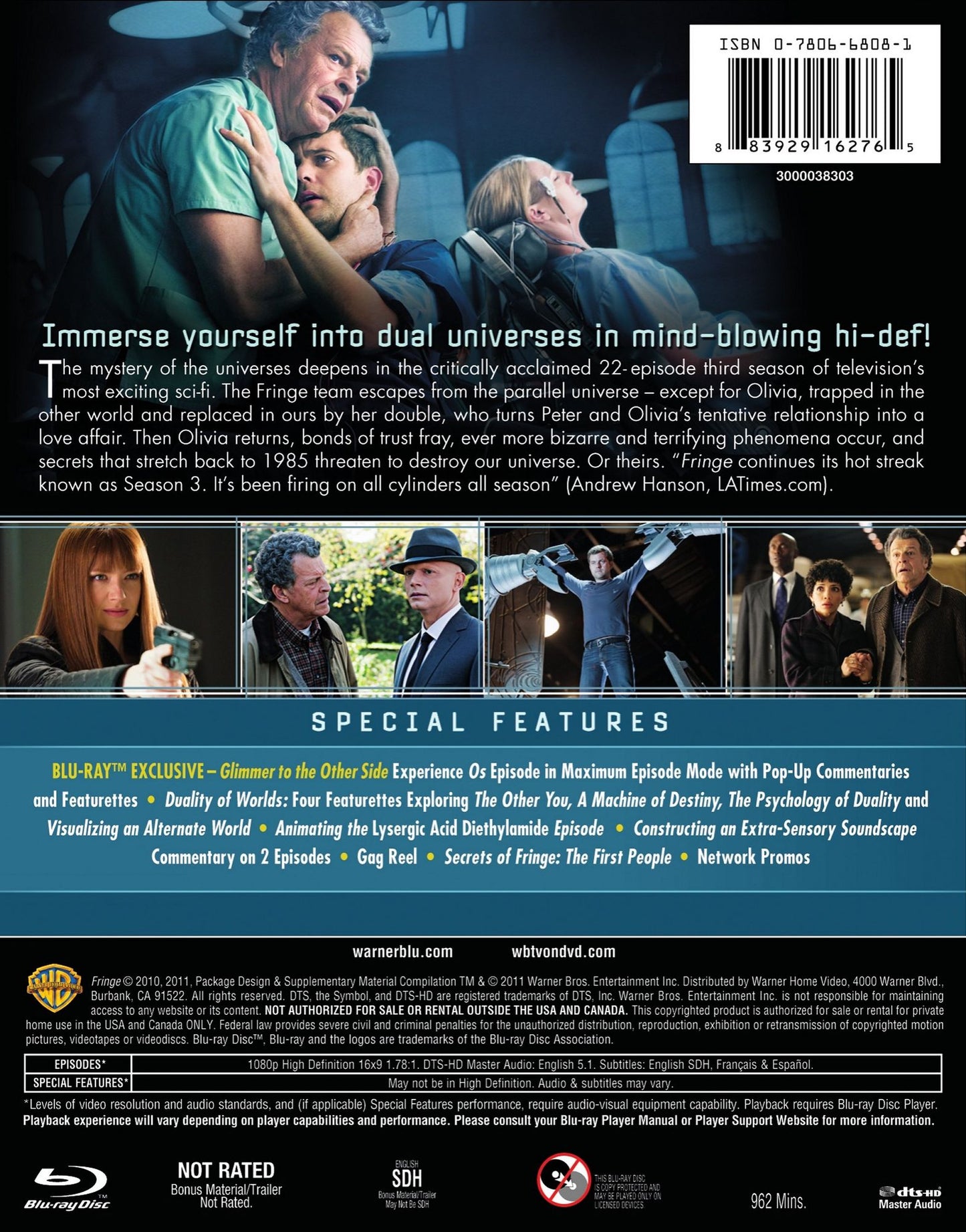 Fringe: The Complete Third Season [4 Discs] [Blu-ray]