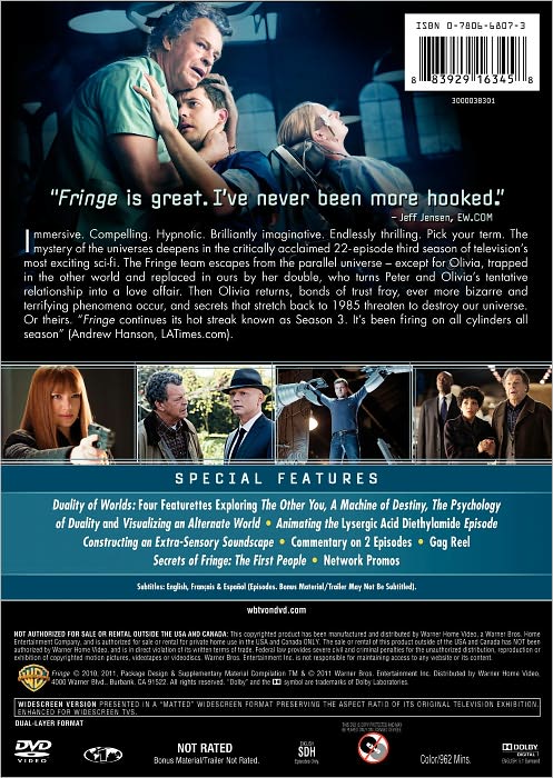 Fringe: The Complete Third Season [6 Discs]