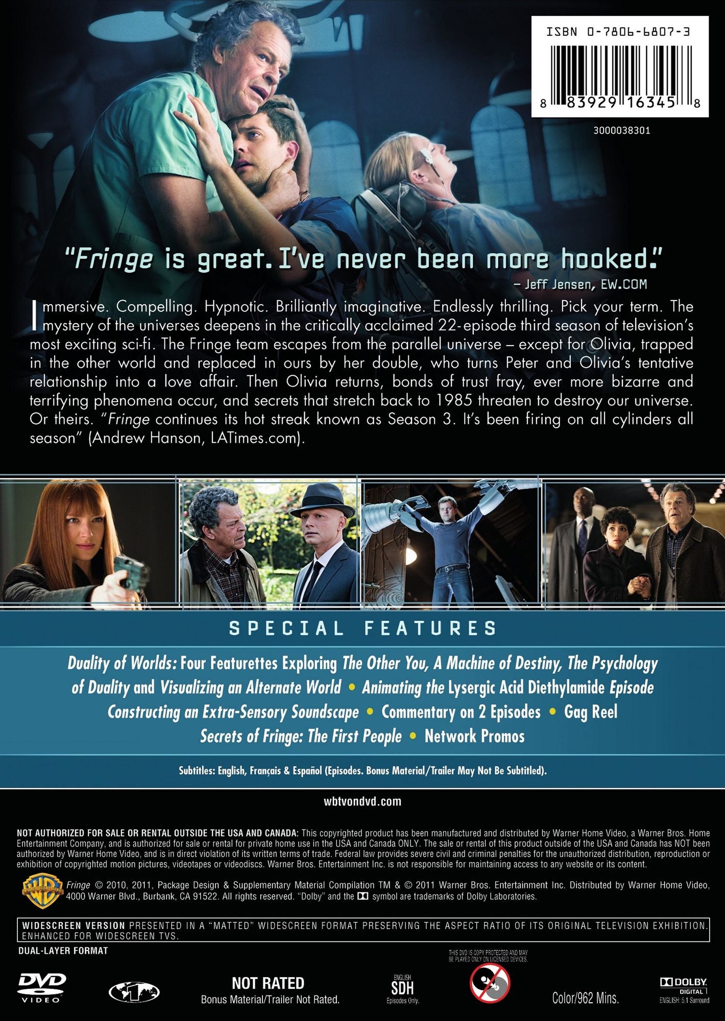 Fringe: The Complete Third Season [6 Discs]