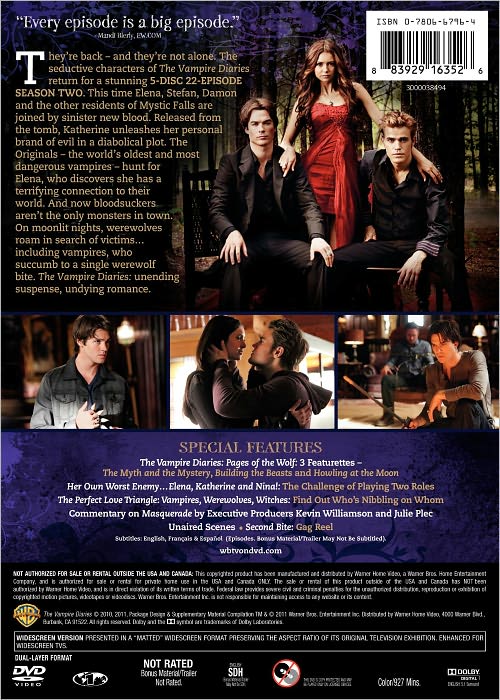 The Vampire Diaries: The Complete Second Season [5 Discs]