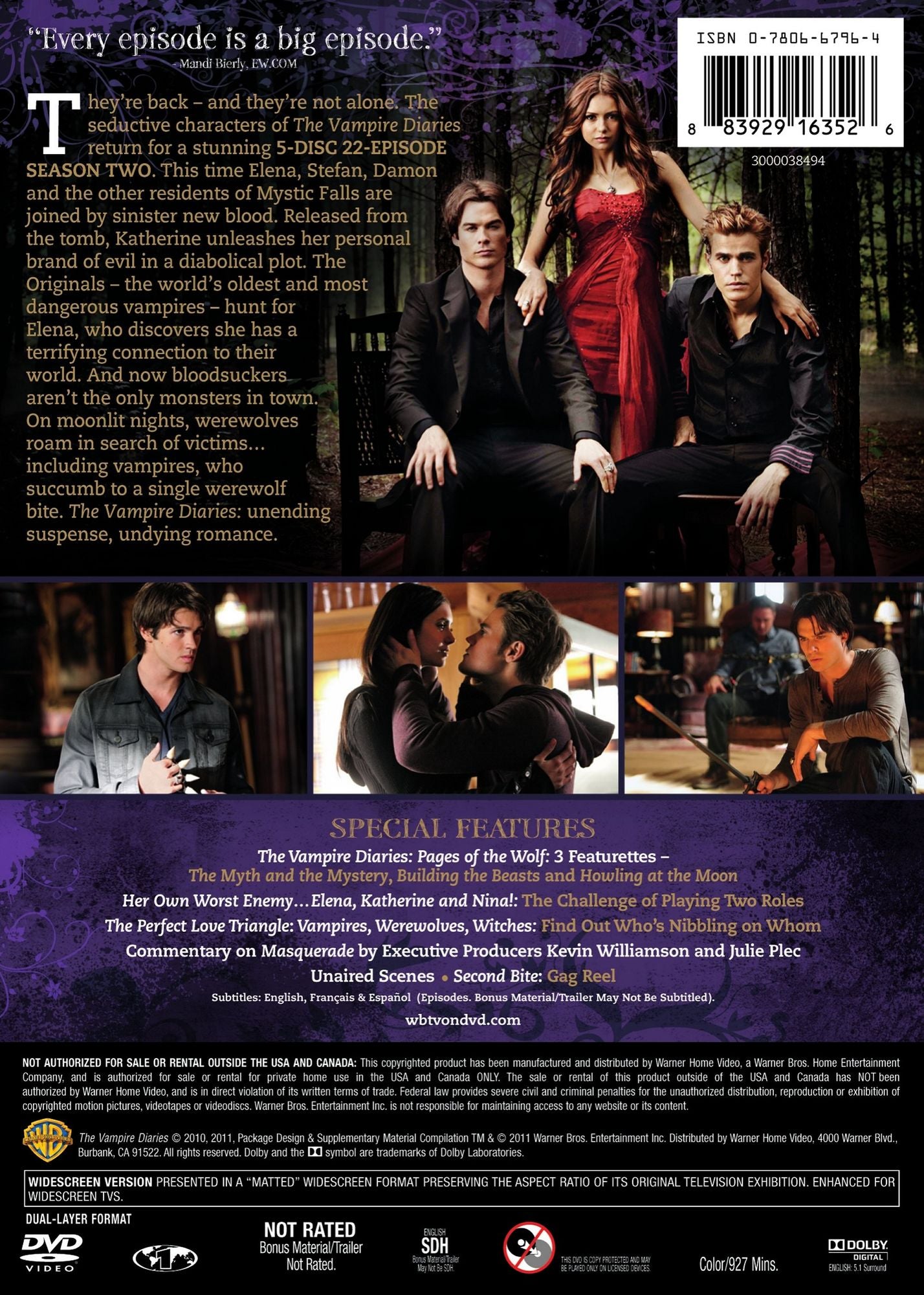 The Vampire Diaries: The Complete Second Season [5 Discs]