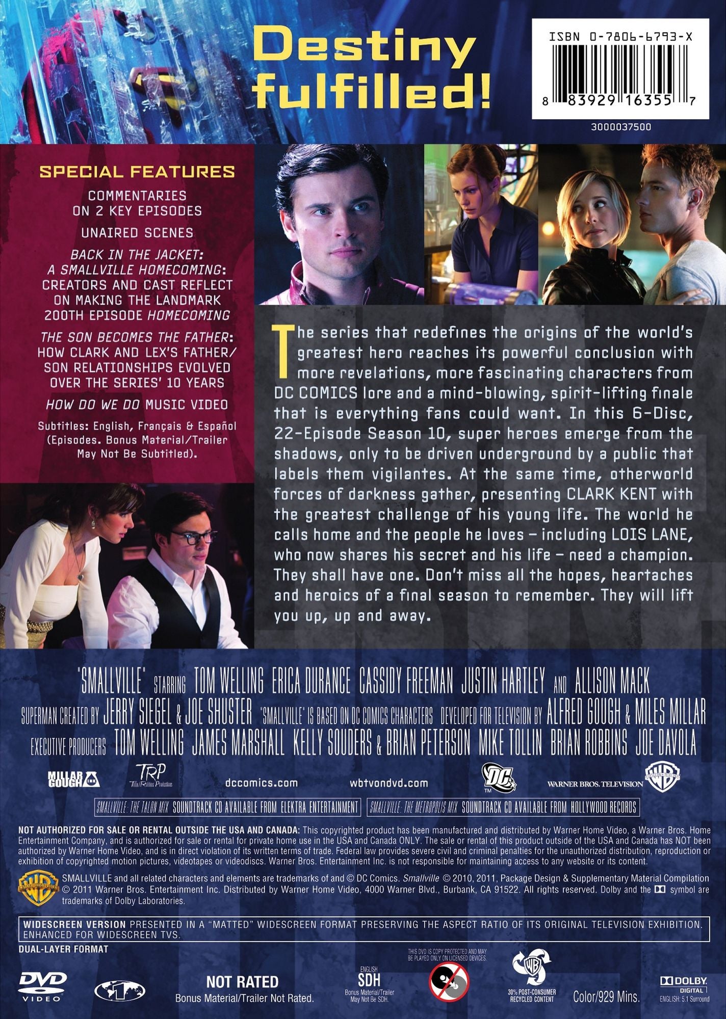 Smallville: The Final Season [6 Discs]