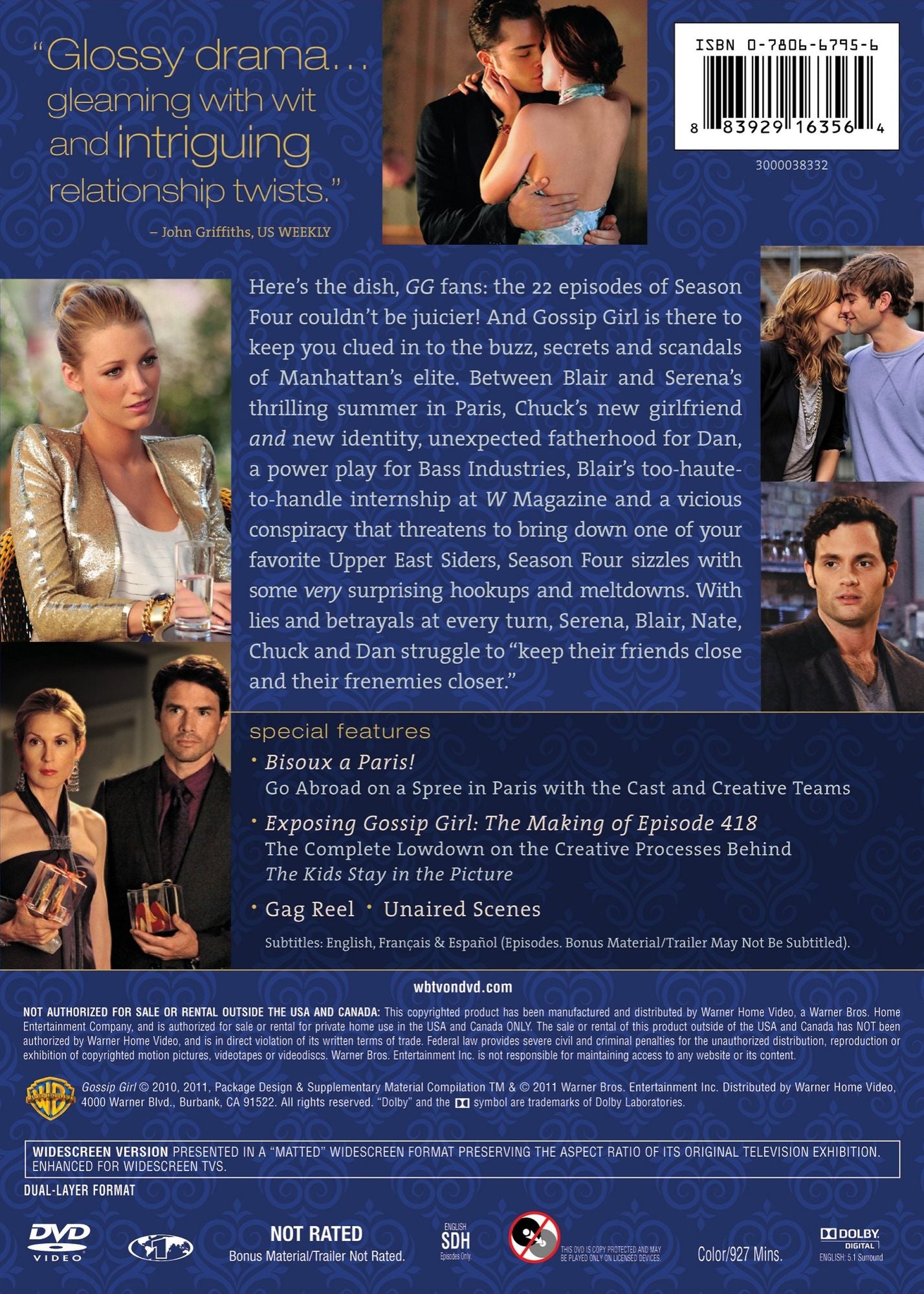 Gossip Girl: The Complete Fourth Season [5 Discs]