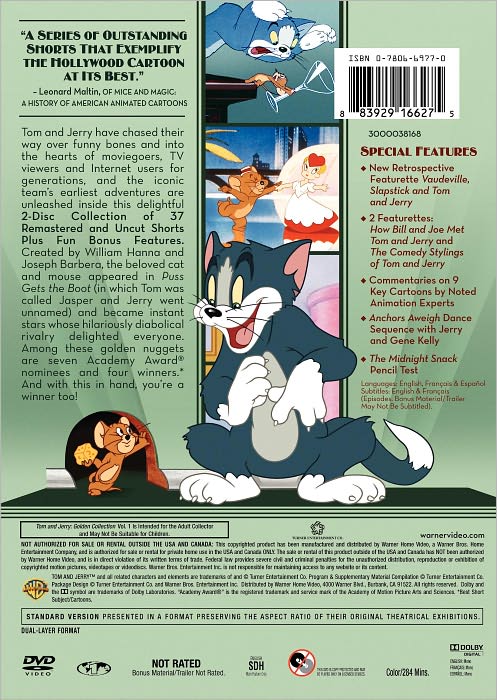 Tom & Jerry: Golden Collection, Vol. 1 [2 Discs]