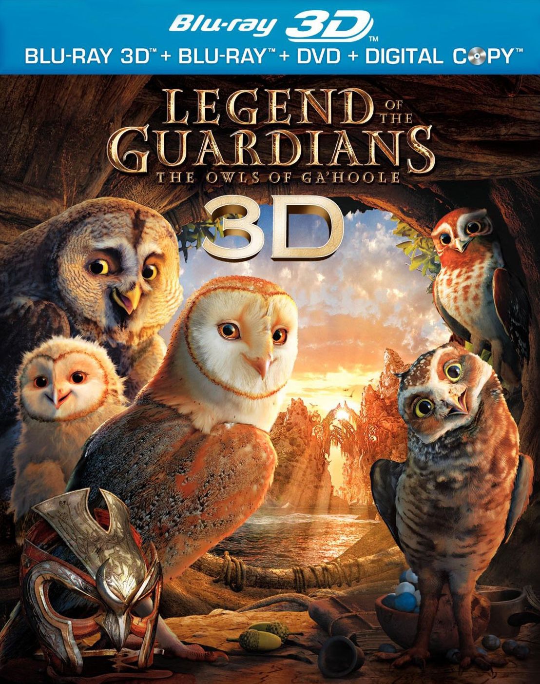 Legend of the Guardians: The Owls of Ga'Hoole [3 Discs] [Includes Digital Copy] [3D] [Blu-ray/DVD]