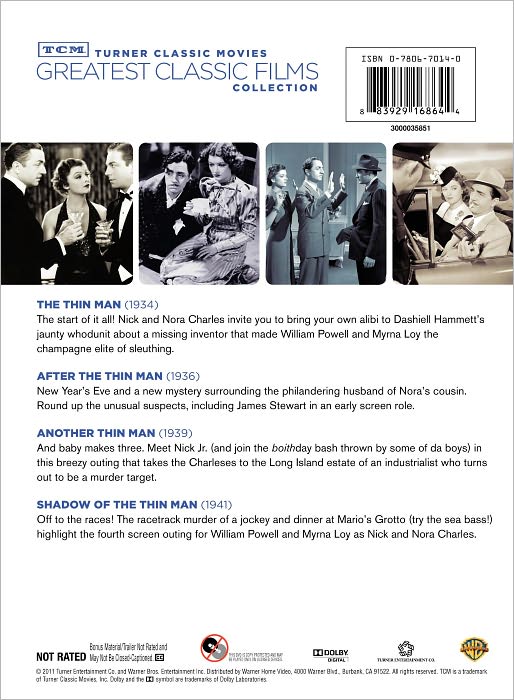 TCM Greatest Classic Films Collection: The Thin Man [4 Discs]