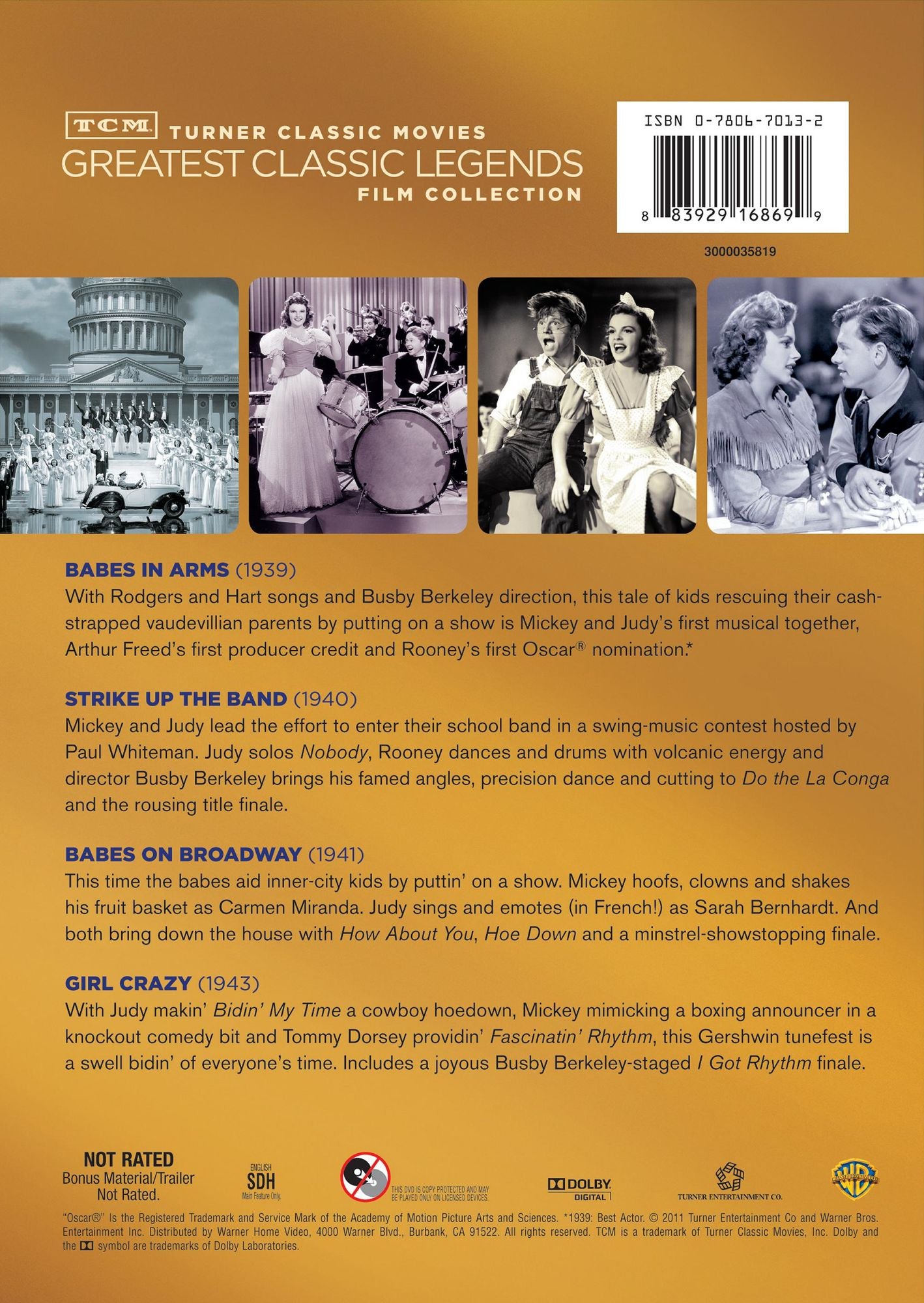 TCM Greatest Classic Films Collection: Mickey Rooney & Judy Garland [4 Discs]