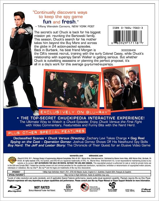 Chuck: The Complete Fourth Season [4 Discs] [Blu-ray]