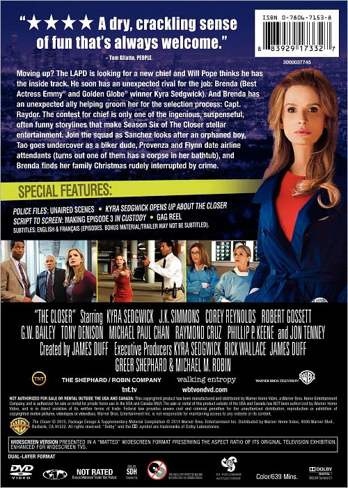 The Closer: The Complete Sixth Season [3 Discs]