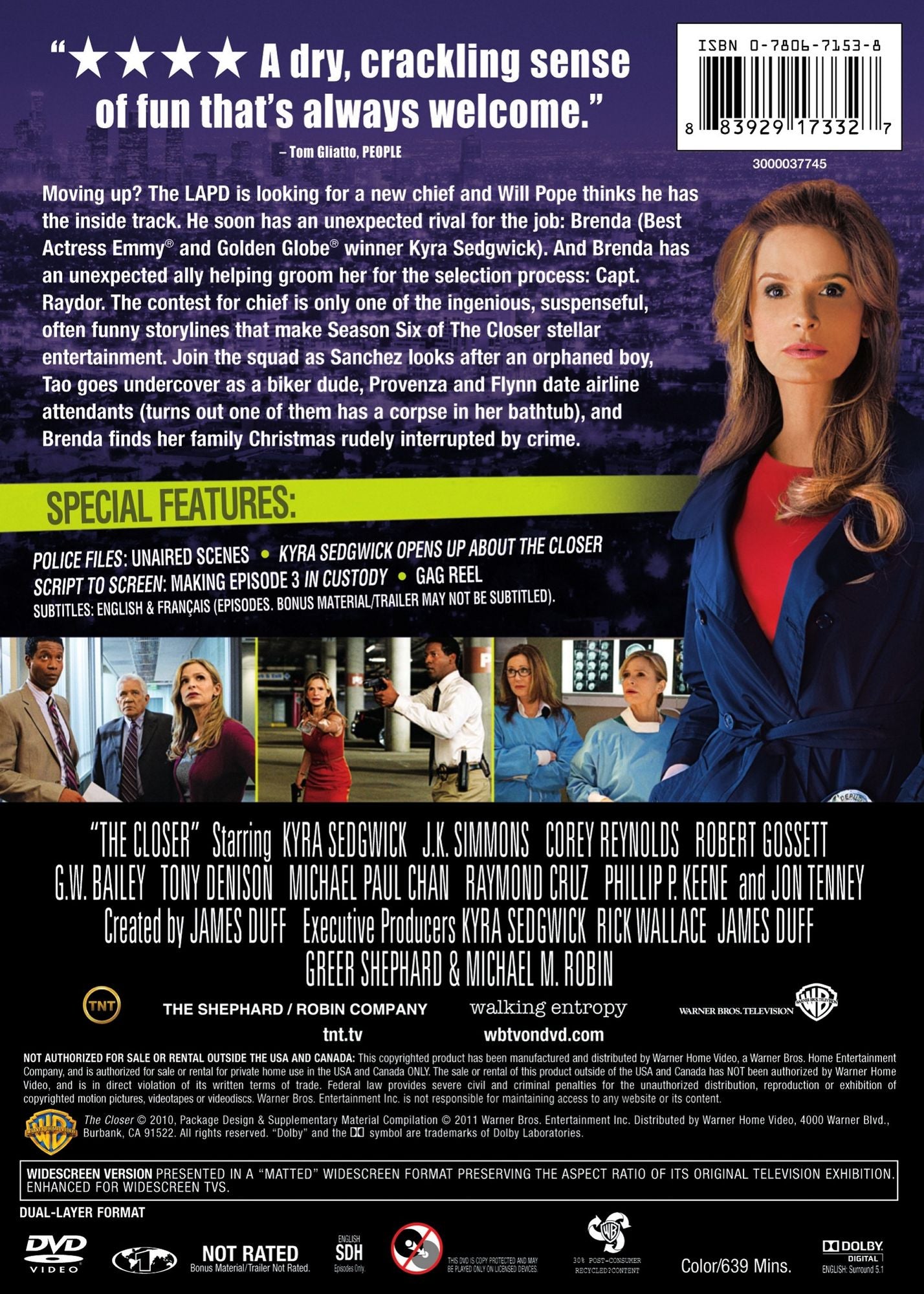The Closer: The Complete Sixth Season [3 Discs]