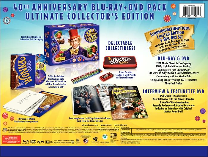 Willy Wonka & Chocolate Factory [40th Anniversay] [Ultimate Collector's Edition] [With Book]