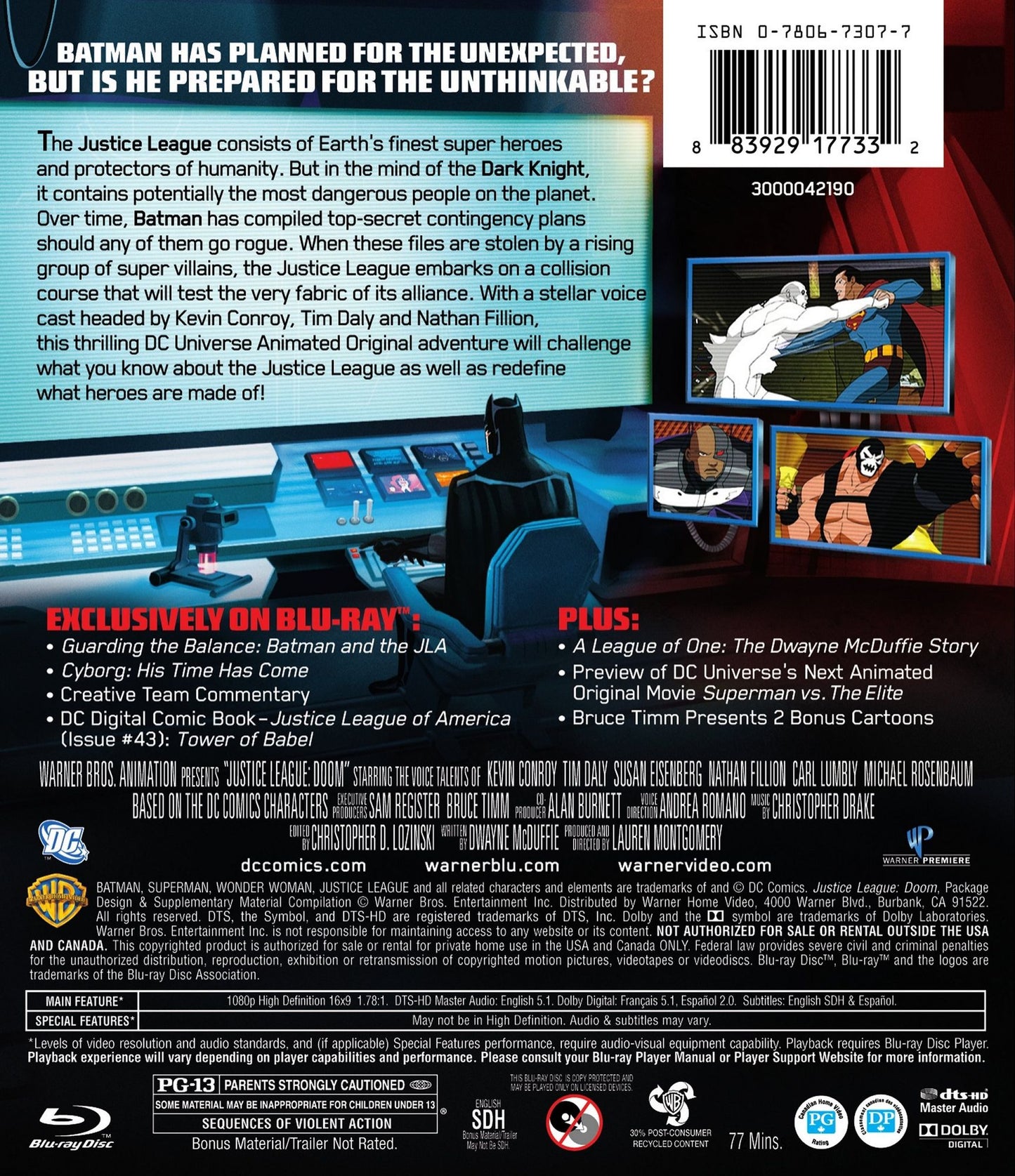DCU Justice League: Doom [Blu-ray]