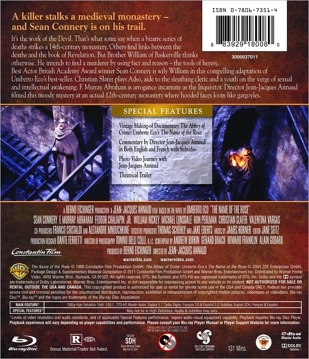The Name of the Rose [Blu-ray]