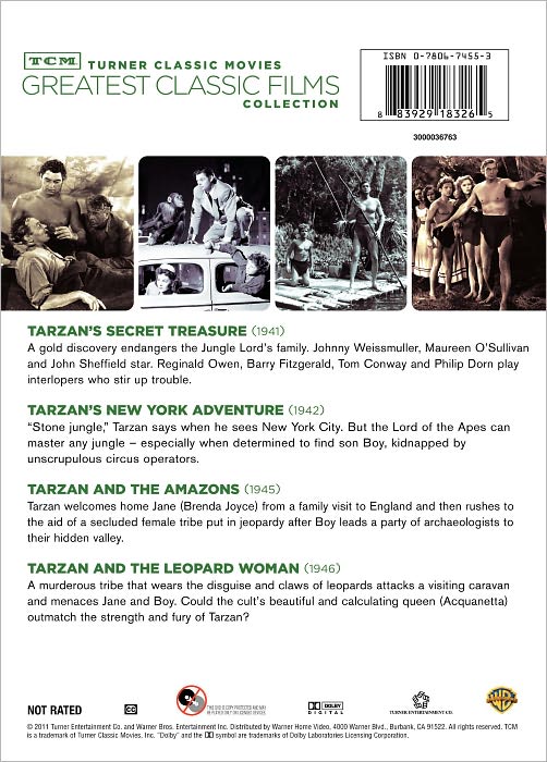 TCM Greatest Classic Films Collection: Johnny Weissmuller as Tarzan, Vol. 2 [2 Discs]