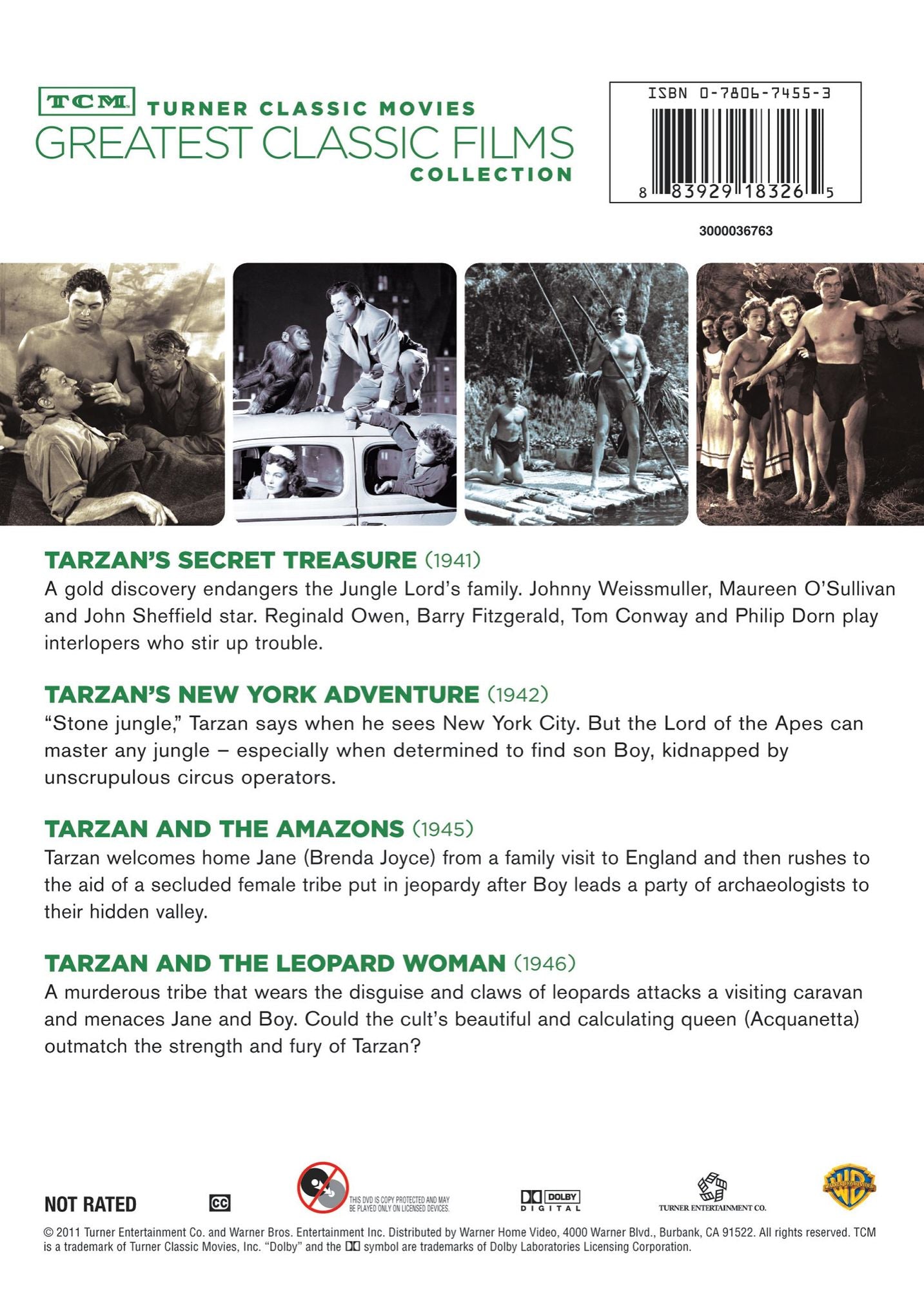 TCM Greatest Classic Films Collection: Johnny Weissmuller as Tarzan, Vol. 2 [2 Discs]