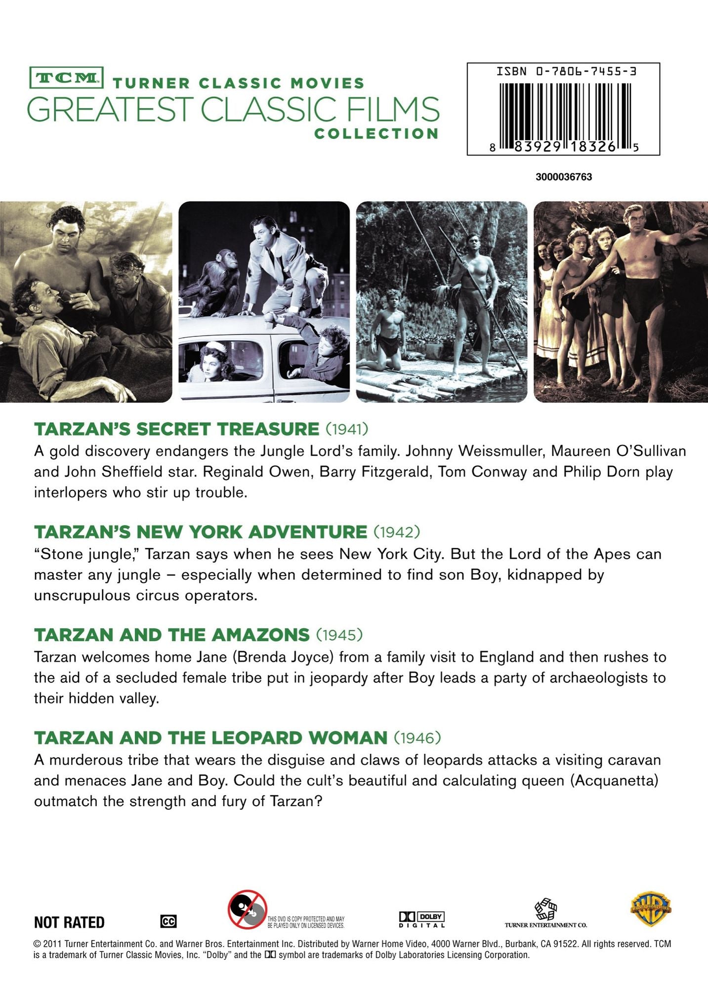 TCM Greatest Classic Films Collection: Johnny Weissmuller as Tarzan, Vol. 2 [2 Discs]
