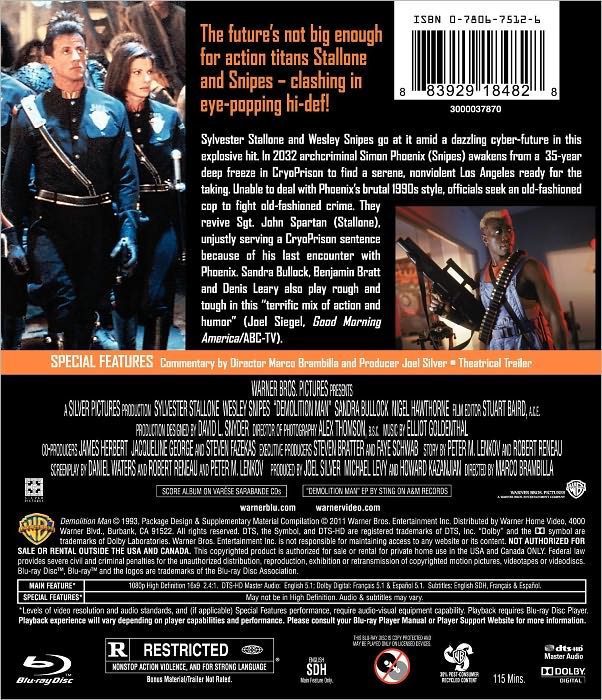 Demolition Man [Blu-ray]