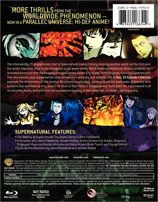 Supernatural: The Anime Series [2 Discs] [Blu-ray]