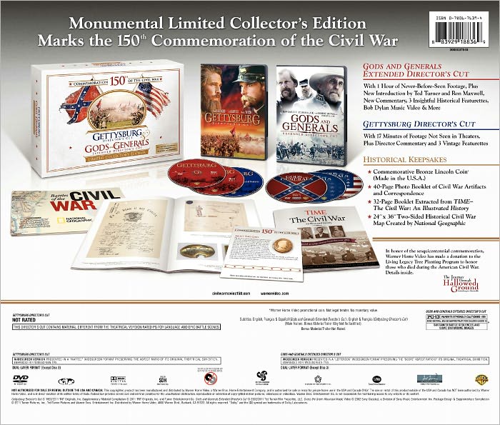Gettysburg/Gods and Generals [Director's Cut] [Limited Edition Gift Set] [6 Discs]