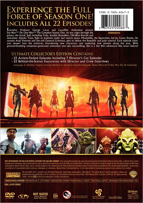 Star Wars: The Clone Wars - The Complete Season One [4 Discs]