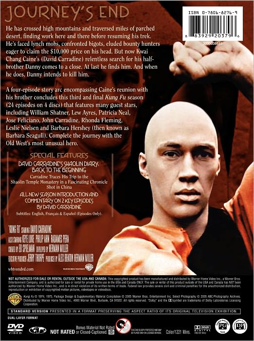 Kung Fu: The Complete Third Season [4 Discs]