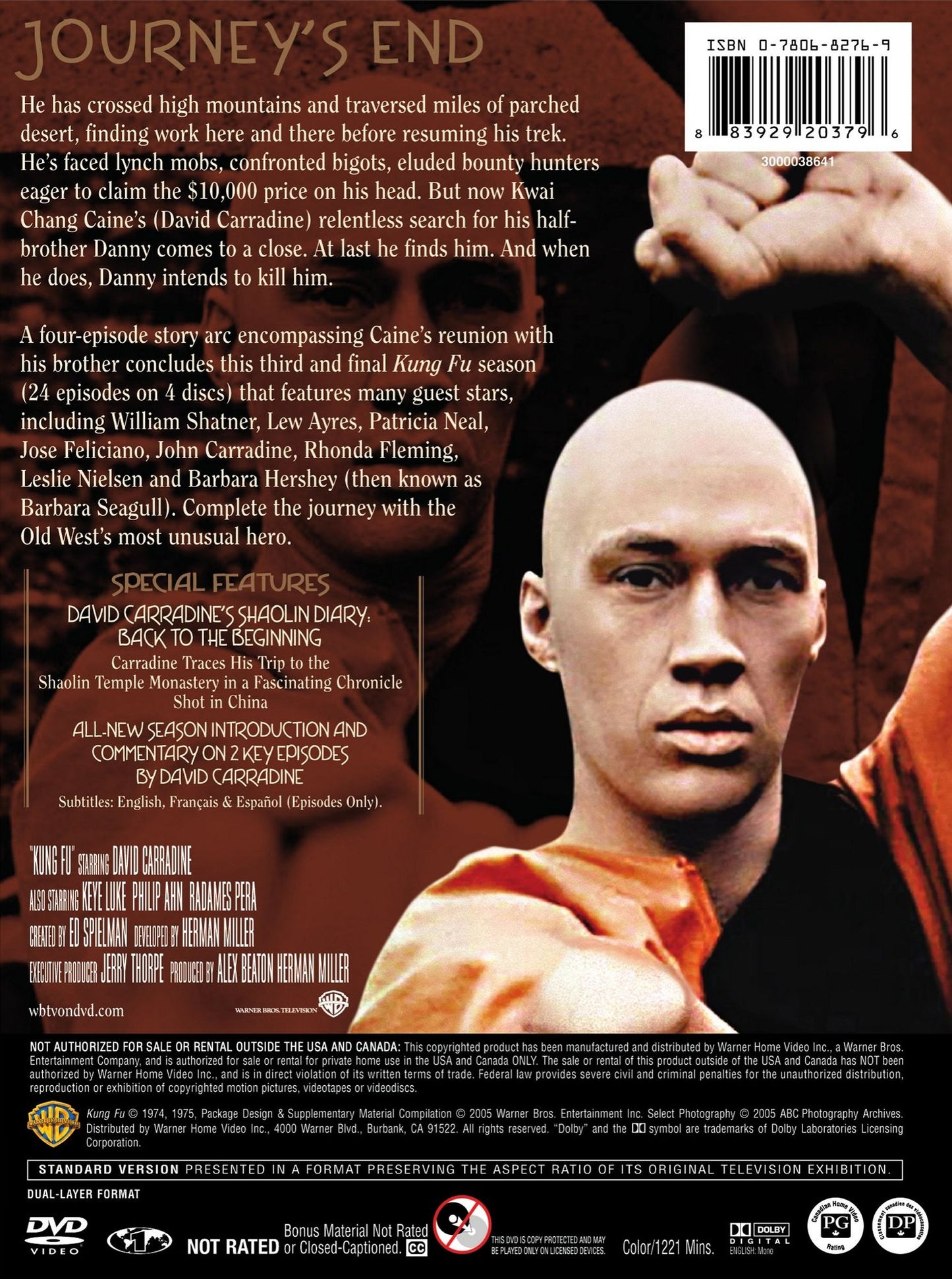 Kung Fu: The Complete Third Season [4 Discs]