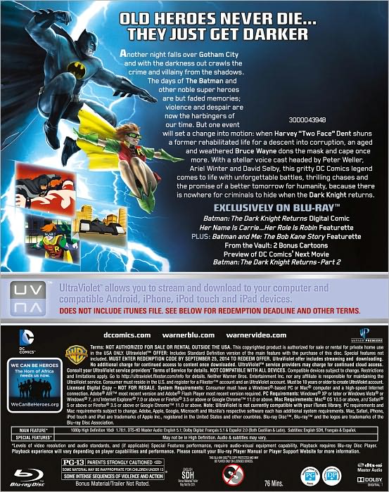Batman: The Dark Knight Returns, Part 1 [Blu-ray]