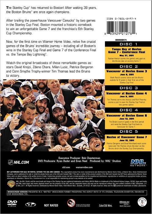 NHL: Stanley Cup 2010-2011 Champions - Boston Bruins [Special Edition] [5 Discs]
