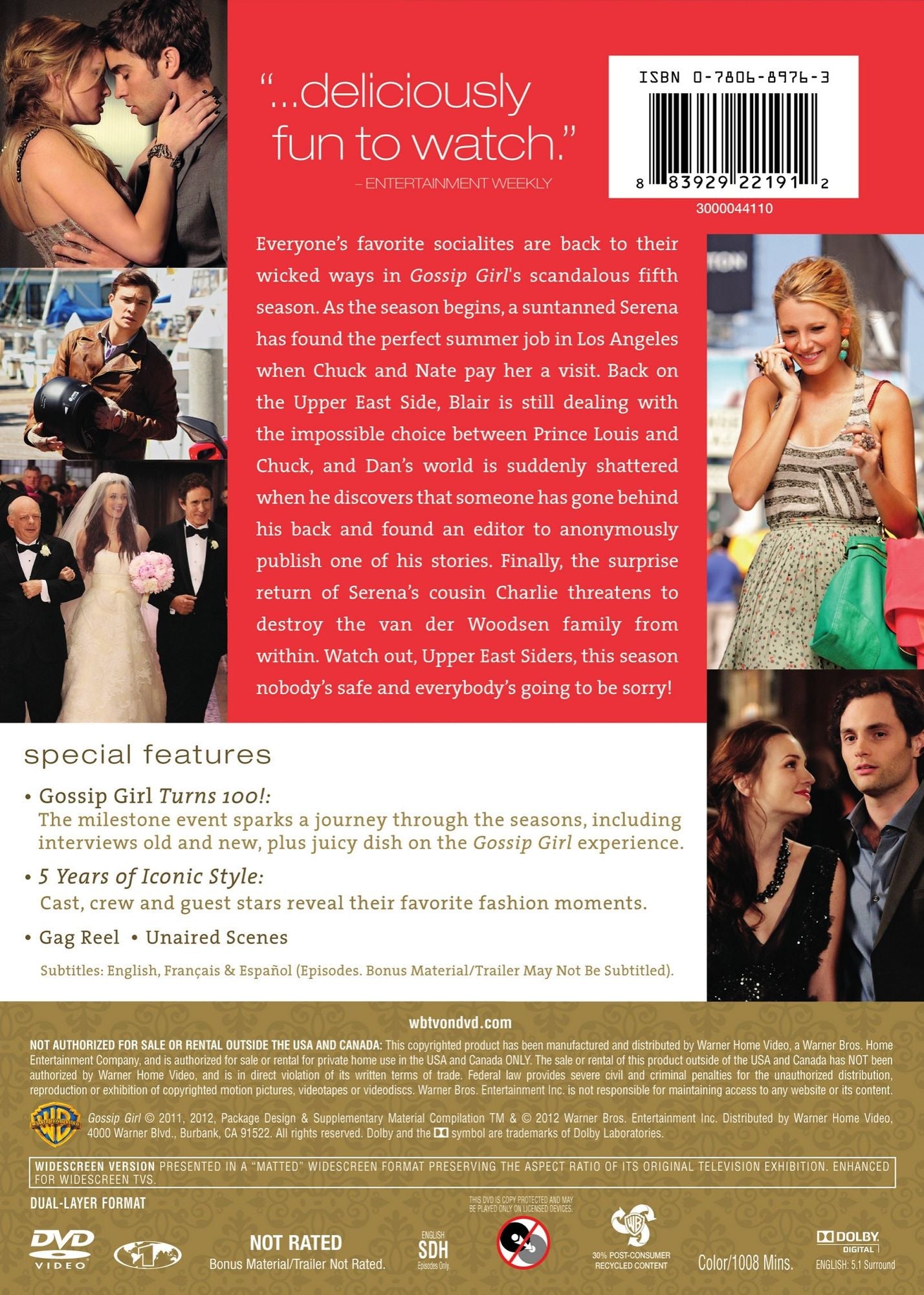 Gossip Girl: The Complete Fifth Season [5 Discs]