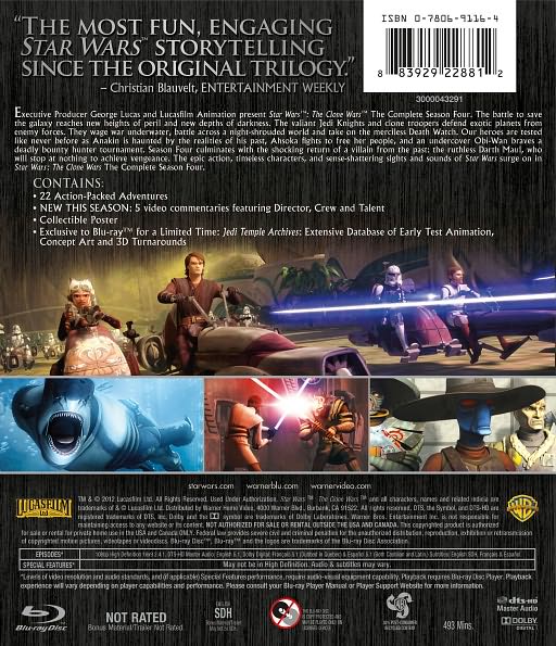 Star Wars: The Clone Wars - The Complete Season Four [3 Discs] [Blu-ray]