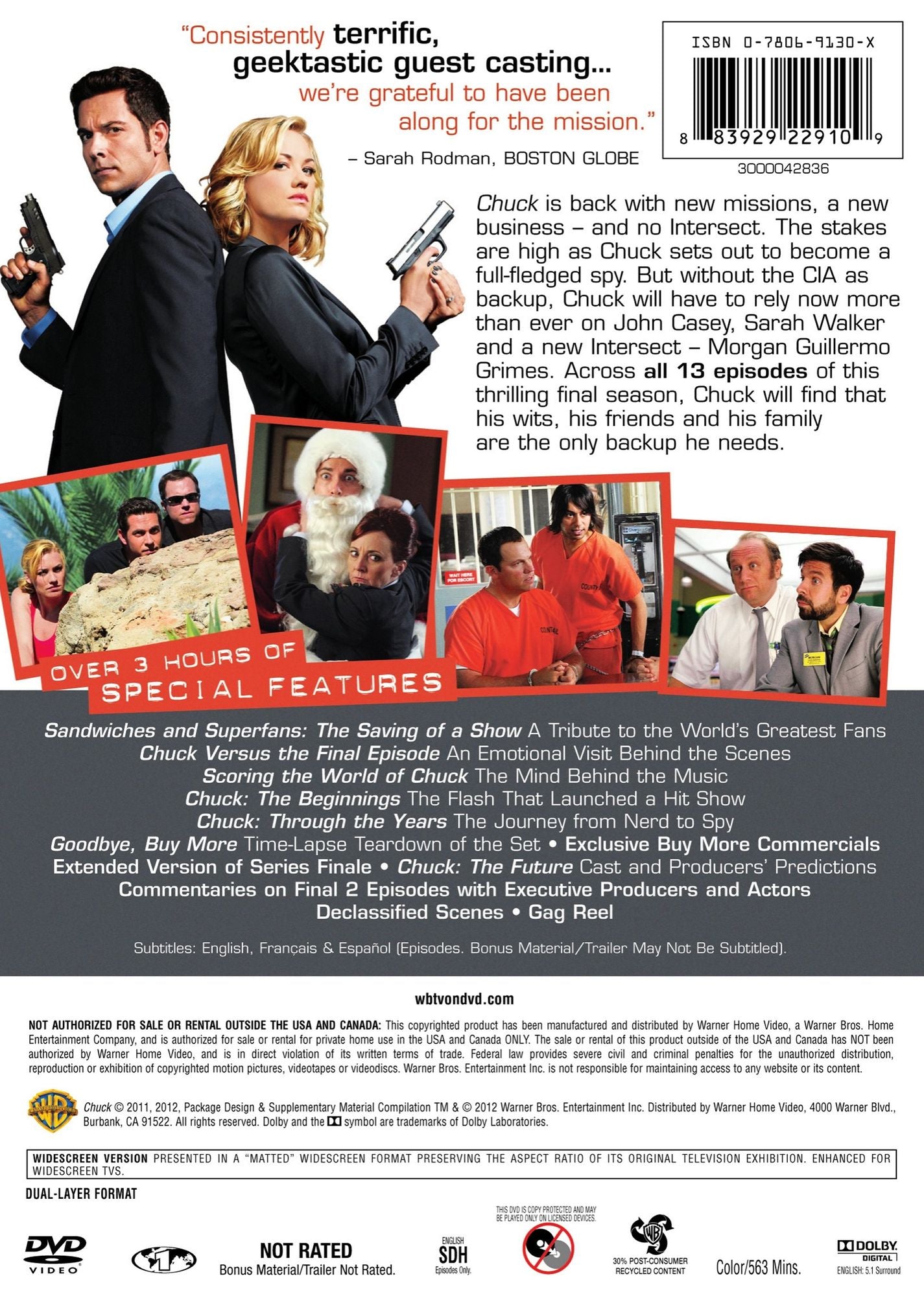 Chuck: The Complete Fifth Season [3 Discs]