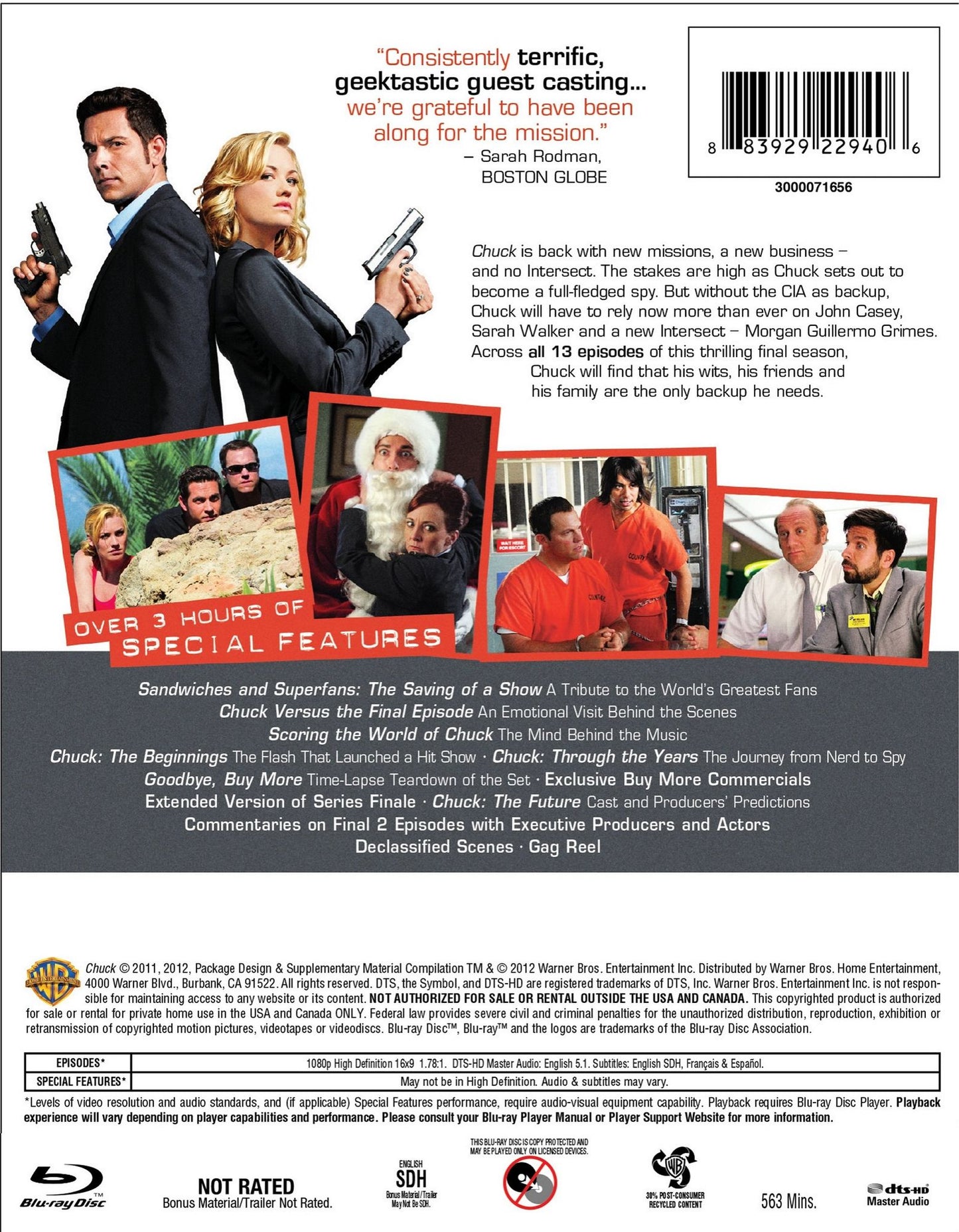 Chuck: The Complete Fifth Season [2 Discs] [Blu-ray]