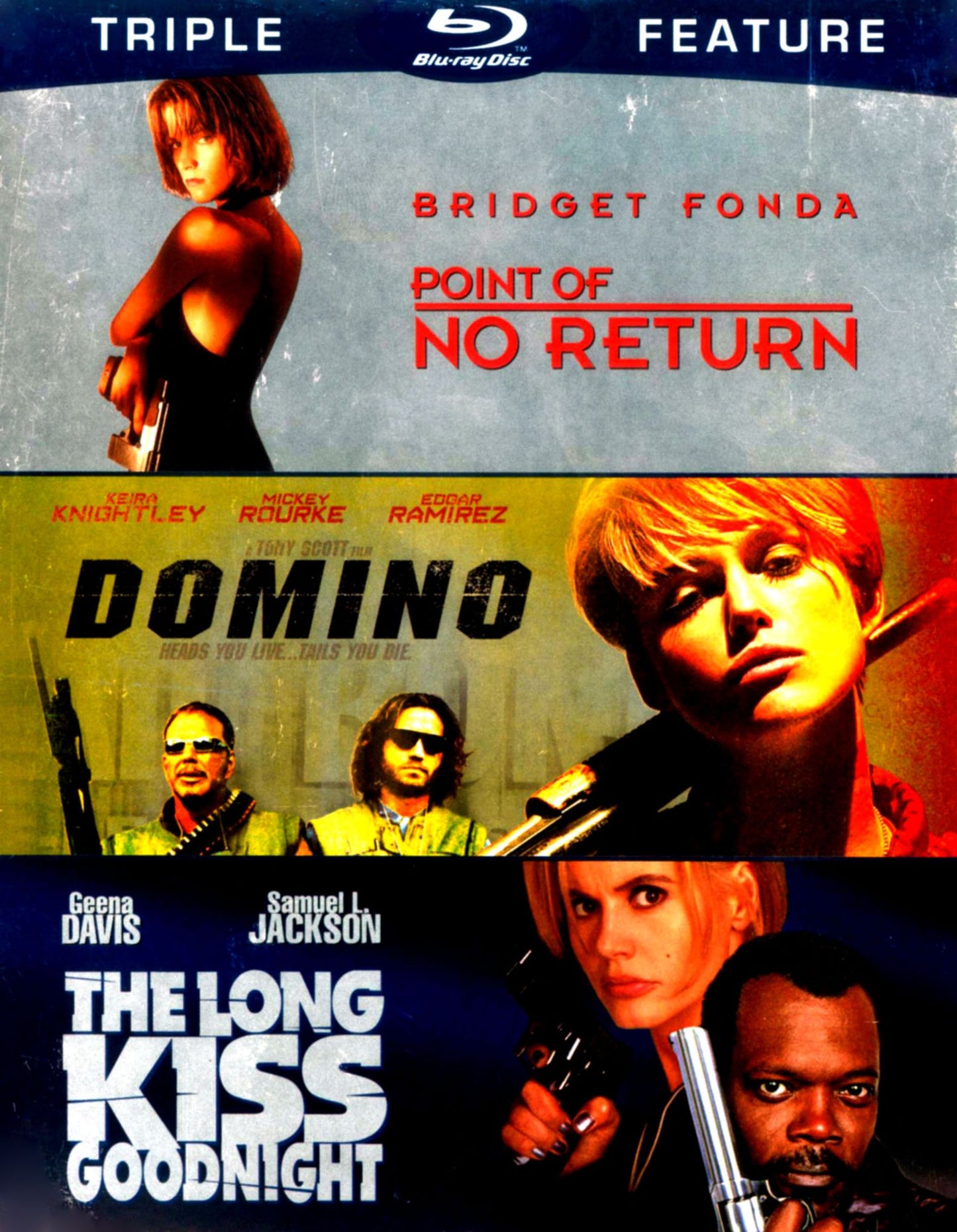 Point of No Return/Domino/The Long Kiss Goodnight [3 Discs] [Blu-ray]